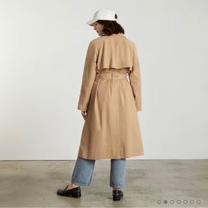 Everlane Gathered Drape Trench Coat